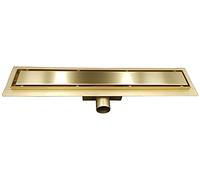 60cm Gold Coloured Stainless Steel Bathroom Floor Linear Shower Drain Sheet