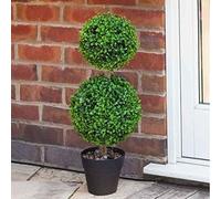 60cm Green Artificial Topiary Tree Garden Potted Plant Marco Paul Green One Size