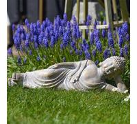 60cm Grey Resin Buddha Garden Ornament Marco Paul Stone One Size