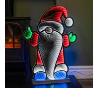 Samuel ALEXANDER 60cm Infinity Christmas Santa on Metal Base with Multi-Coloured LEDs