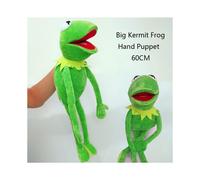 60cm Kermit the Frog Hand Puppet - Big Full-Body Sesame Street Plush, Soft Puppet Toy for Kids & Stage Play - TOY8796