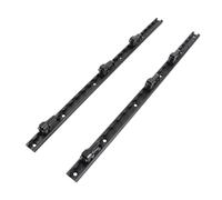 60cm L Track Tie Down System with 6pcs Double Stud Fitting Black Anodized Aluminum for Tru Ds Trailers