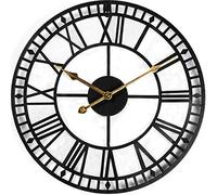 60cm Large Metal Wall Clock Antique Vintage Retro Style Home Hotel Bar Office Decor Gift Idea