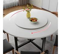60cm Lazy Susan Wooden Turntable - Round Rotating Serving Tray for Kitchen, Thick Design, Ideal for Home & Restaurant Dining, Perfect for Entertaining and Serving