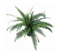 60cm Leaf Design UK Realistic Large Artificial Foliage Plant with Pot Leaf Green One Size