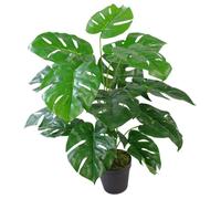 Leaf Artificial Cheese Plant Monstera 60Cm 2Ft Plants, Green