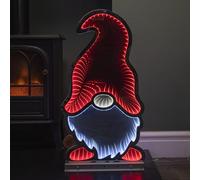 60cm Light up Christmas Gonk in Red Hat Infinity Decoration with LEDs