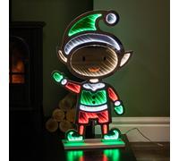 60cm Light up Elf Infinity Christmas Decoration with Multi-Coloured LEDs