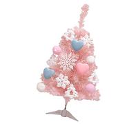 60cm Mini Christmas Tree Artificial Snowfake Heart Ornament Tree Statue Desktop Decor ForDIY Crafts Party Supplies Decor