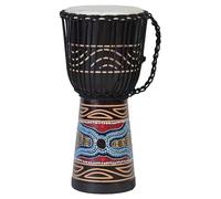 60cm professional djembe drum bongo drum bush drum percussion motif colourful pattern Africa style - (very good drum for the discerning drummer)