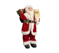 60cm Red Standing Santa with Gift Sack Christmas Indoor Decoration
