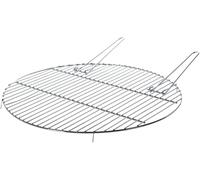 60cm BBQ Grill Grate for Fire Bowl Round Silver Alloy Steel Outdoor Barbecue