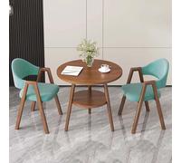 60CM Round Dining Table Set with 2 Chairs Perfect for Kitchen Living Room Reception and Dining Room Stylish Green A Design for Modern Spaces