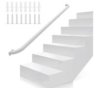 60cm Safety Handrail for Indoor & Outdoor Stairs Complete Set with Mounting Brackets & Foot Support Easy Installation for Stairs & Doorways