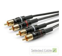 60cm Short RCA Cable SOMMER CABLE Basic+ OFC Class 6 Stereo HI-CM03 0.6m Length
