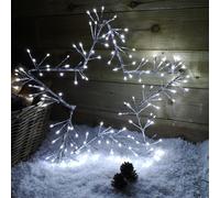 Snowtime 60cm Silver Christmas Star 150 Ice White LED Indoor/Outdoor Christmas Decorations