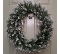 60cm Snow Tip Christmas Wreath with 160 Bullet Tips