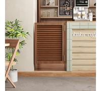 60cm Solid Wood Retro Cafe Swing Doors Louvered Partition for Kitchen & Restaurant Vintage Cowboy Style Butler Door Half Waist Design for Bars & Porches