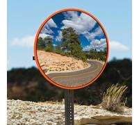 (60CM) Traffic Mirror for Driveway Road Safety and Shop Security, 130 Degree Wide Angle Convex Mirror