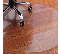 60cm Transparent PVC Desk Chair Mat - 2mm Thick Multi-Purpose Floor Protector for Home & Office, Safe for Hard Floors & Carpets, Durable & Non-Slip