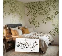 60cm Twisting Leafy Delicate Sprawling Floral Ivy Vine Stencils Wall Templates Custom Reusable Large Template for Furniture Mural for Plaster S699