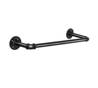 60CM Wall Mounted Clothes Rail Wall Mount DIY Industrial Pipe Clothes Bar Rack Decor Bathroom Hardware Towel Bar Accessory for Bathroom Handrail Towel Rack Holder Hanger 1PCS
