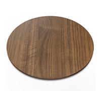 60cm Walnut Wood Lazy Susan Turntable - Solid Wood Round Rotating Serving Tray for Cheese, Dessert, Cake, Snack & Fruit Platters - Rotating Server for Dining Table, Kitchen Counter & Party Buffet