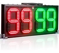 60cm Waterproof LED Football Referee Substitution Board - Electronic Injury Time Display & Player Change Board with Built-in Battery