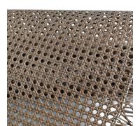 60cm Wide Dark Brown Cane Webbing Roll Plastic PE Rattan Mesh Fabric for Fur Chairs Cabi & Ceiling Caning Projects39x157 Inch