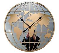 60Cm World Map Mirror Wall Clock