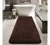 (60cm x 110cm (2ft x 3ft 7")- Mat, Brown) Extra Large Rug Soft Shaggy Living Room Carpet Mat