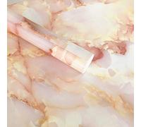 60cm X 200cm Elegant Pink Jade Marble Adhesive Paper Peel Stick Granite Vinyl Wallpaper Film Kitchen Bathroom Countertop Sticker Furnitures Marble Sticky Back Plastic Vinyl