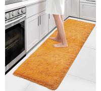 (60cm x 220cm (2ft x 7ft 7")- Runner Carpet Rug, Ochre/ Mustard Carpet Rug) Fluffy Shaggy Rugs Living Room Hallway Runner
