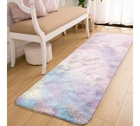 (60cm x 220cm OR 2ft x 7ft 3"- Runner, Rainbow- Shaggy Rugs) Modern Living Room Rugs Shaggy Fluffy Bedroom Soft Carpets Runner Indoor Outdoor Rug Floor Mats