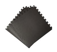 60cm x 60cm Samuel Alexander 32 Piece Eva Foam Protective Tile Floor Mats in Black