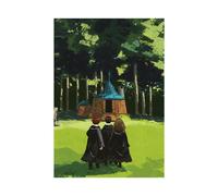 (60cm x 80cm, Green/Black) Harry Potter The Lonely Hut Print