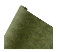 60cmX6Yards Classical Textured Elegant Paper Flower Bouquet Art Wrapping Papers Flower Shop Present Floral Colorful Packaging Cover(Green)