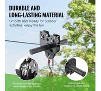 60FT Backyard Zipline Kit 500lbs Heavy Duty Outdoor Playground Stainless Steel