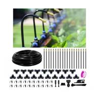 60FT Drip Irrigation Kit, 19 360° Copper Nozzles, Garden Watering System