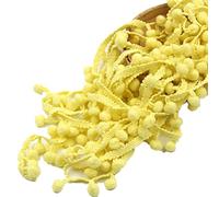 60ft Pom Poms Fringe Ball Trim Sewing Ribbon Embroidered Lace Tassel Applique for Clothing Accessories Pillow Bedding Quilting Crafts Supplies (Yellow)
