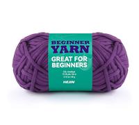60g Amethyst Yarn for Crocheting and Knitting;66m (72yds) Cotton Yarn for Beginners with Easy-to-See Stitches;Worsted-Weight Medium #4;Cotton-Nylon Blend Yarn for Beginners Crochet Kit Making