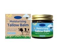 60g Beef Tallow for Skin,Organic Whipped Beef Tallow Face Moisturizer with Raw Honey and Beeswax,Natural Grass Fed Tallow and Honey Balm,Moisturizer for Face,Body (1)
