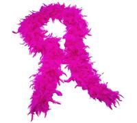 60g Thick Hot Pink Feather Boa 2m/6.6ft Long Hen Night Accessories Fancy Dress Party Cosplay Flapper 1920s Burlesque Feathers Scarf