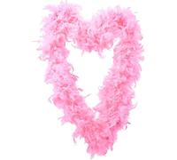 60g Thick Light Pink Feather Boa 2m/6.6ft Long Hen Night Accessories Fancy Dress Party Cosplay Flapper 1920s Burlesque Feathers Scarf