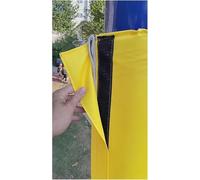 60in Tall Outdoor Pole Wrap Column Cover with Zipper, Custom Universal Post Collision Padding Id 2 3 4 5 6 7 8 9 10 Inch, Basketball Hoop Pads Garage Pillaras Safety Pad(Yellow,Inner Dia 8 Inch)