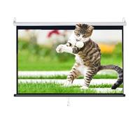 60Inch/72Inch 16:9/4:3 HD Projection Screen Manual Pull Down Indoor Outdoor Movie Screen, AntisGlare Wrinkle-Free Portable Projectorscreen, Non-Perforated AntisLight, Easy Install(60inch 4:3)