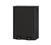 60L Dual Compartment Kitchen Trash Can & Recycling Bin, Stainless Steel