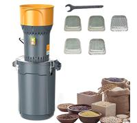 60L Electric Grain Mill, 19,000 RPM Agriculture Wheat Machine, with Sharp Blade in Stainless Steel and 5 Sieves, 300 Kg/h Grain Mill, 1300W Electric Corn Grinder, for Herbs/Spices/Nuts/Cereals
