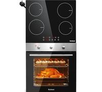 60L Electric Oven A+++ & 60cm Electric Induction Hob with 13amp Plug
