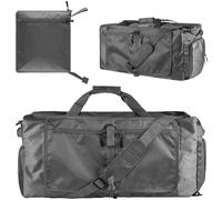 60L Foldable Duffle Bag Large Capacity Travel Weekender Bag with Shoes Compartment Lightweight & Water-Resistant Gym Beach Swimming Bags Pool Sports Gym(Gray)